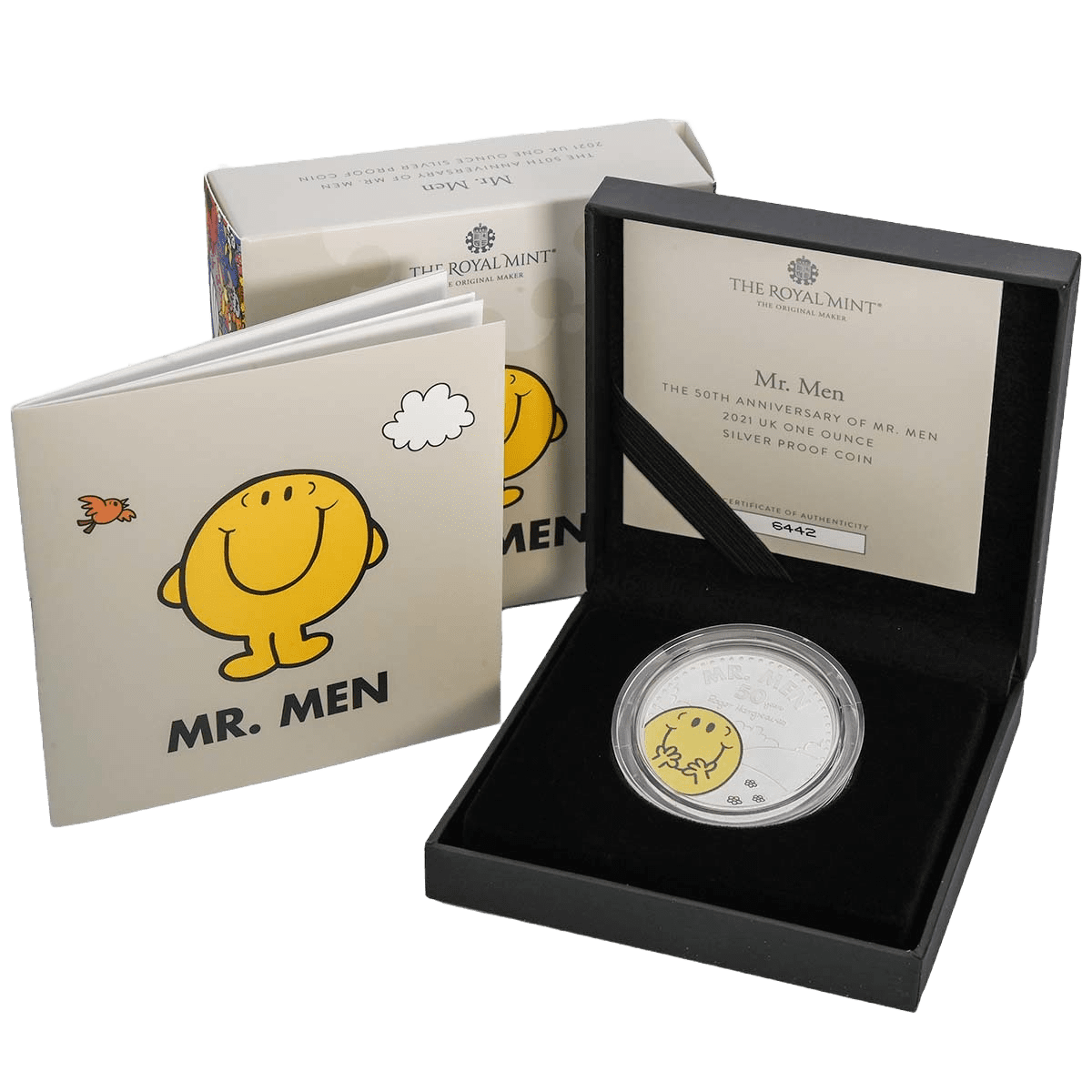 2021 Mr Happy Mr Men One Ounce Silver Proof Coin